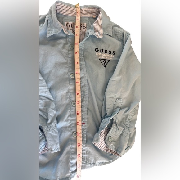 Guess Kids Light Blue Button Down Shirt - Picture 10 of 12